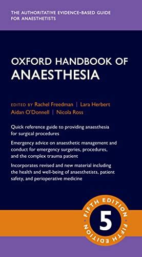 oxford handbook anaesthesia medical handbooks ebook Kindle Editon